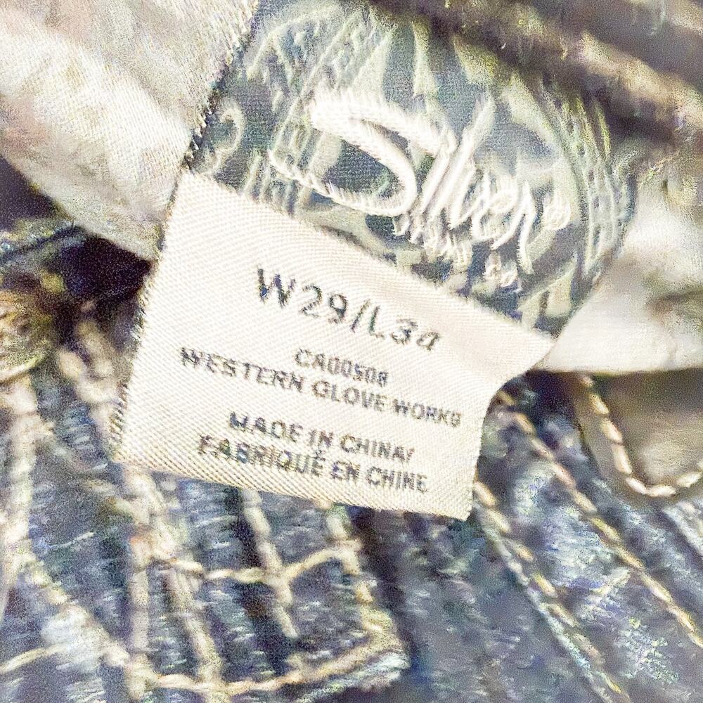 Silver Jeans Western Glove Works Dark Wash Denim Jeans Size 29 x 34 - Picture 7 of 9